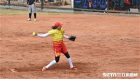 ▲中國女壘王牌投手王蘭。（圖／記者王怡翔攝）