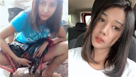 電眼正妹快手「洗雞」 俐落身手110萬人看呆（圖／翻攝自臉書）