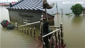 淹水,低氣壓,大雨,嘉義布袋,村莊(投訴者呂先生提供)