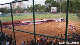 ▲雅加達亞運女壘項目頒獎儀式。（圖／記者蕭保祥攝）