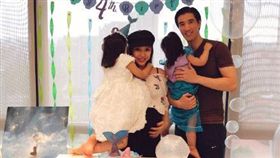 ▲▼王力宏一家人為大女兒慶祝4歲生日。（圖／翻攝自微博）
