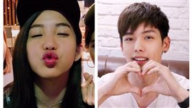 瑤瑤和新歡喇舌認愛，以綸說她嘴唇很軟。(圖/翻攝自臉書）