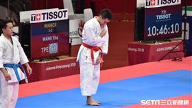 ▲王翌達在空手道個人型闖進決賽。（圖／記者王怡翔攝）
