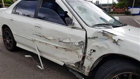 苗栗,車禍,加油站,違規,跨越雙黃線（圖／翻攝畫面）