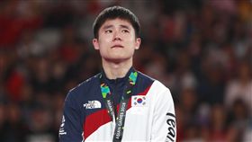 金韓松,亞運,跳馬,金牌,體操／達志影像／美聯社