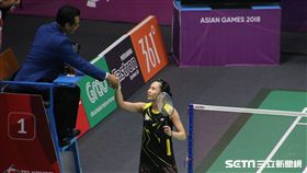 ▲戴資穎賽後與對手握手。（圖／記者蕭保祥攝）