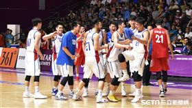 雅加達亞運中華男籃擊敗敘利亞錢進四強。（圖／記者王怡翔攝）