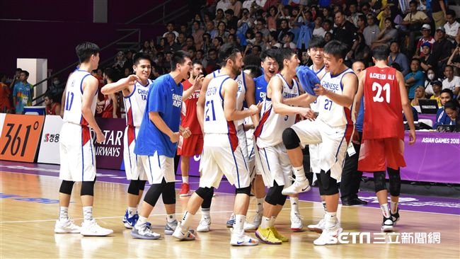 雅加達亞運中華男籃擊敗敘利亞錢進四強。（圖／記者王怡翔攝）
