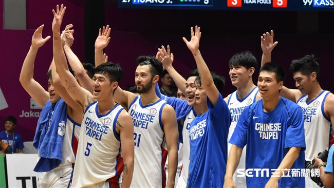 雅加達亞運中華男籃擊敗敘利亞錢進四強。（圖／記者王怡翔攝）