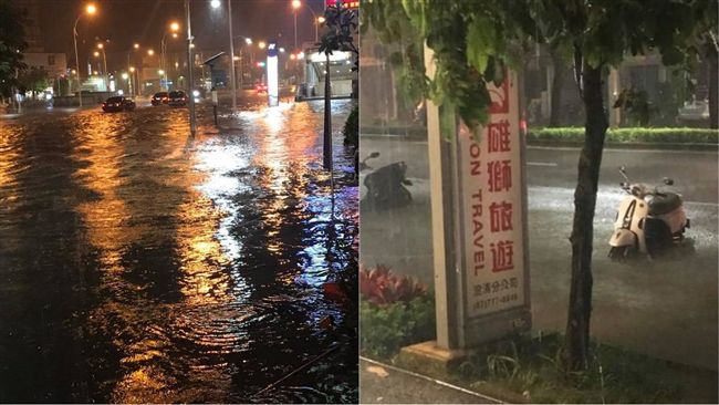 深夜豪雨「灌爆」高雄！當地網友崩潰