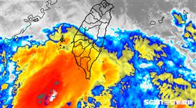 降雨對流圖。（圖／取自彭啟明臉書）