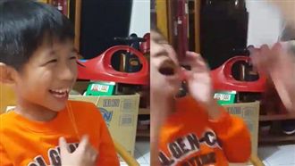 阿公出大絕幫孫拔牙　網笑：腦震盪了