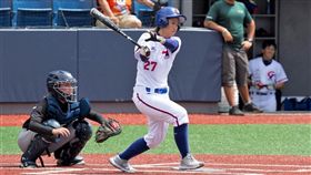 蔡雅羚對荷蘭揮岀2支安打，並打回3分打點。（圖／翻攝自WBSC官網）