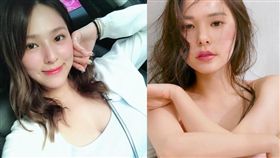 閔孝琳新雜誌形象照竟撞臉熊熊。（組合圖／翻攝自熊熊、閔孝琳IG）