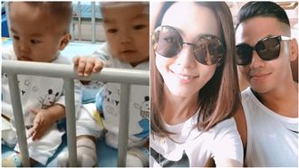 新／黑范夫妻捐款　罕病雙胞胎度難關