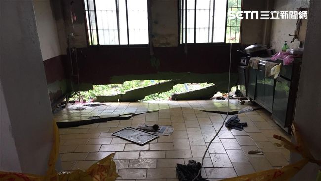 燕巢7戶地基裸露　急封鎖疏散17人