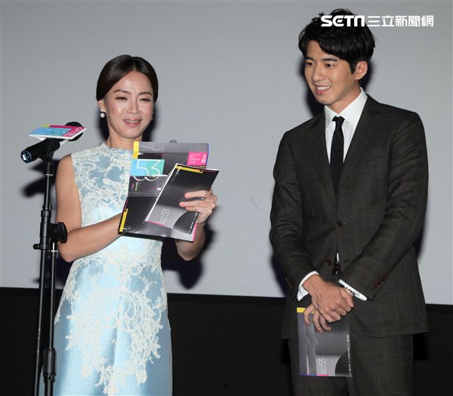 柯淑勤、傅孟柏「第53屆電視金鐘獎入圍名單」公布記者會。（記者邱榮吉/攝影）