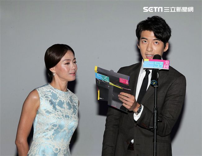 柯淑勤、傅孟柏「第53屆電視金鐘獎入圍名單」公布記者會。（記者邱榮吉/攝影）