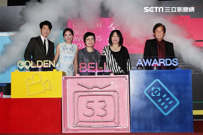 柯淑勤、傅孟柏「第53屆電視金鐘獎入圍名單」公布記者會。（記者邱榮吉/攝影）