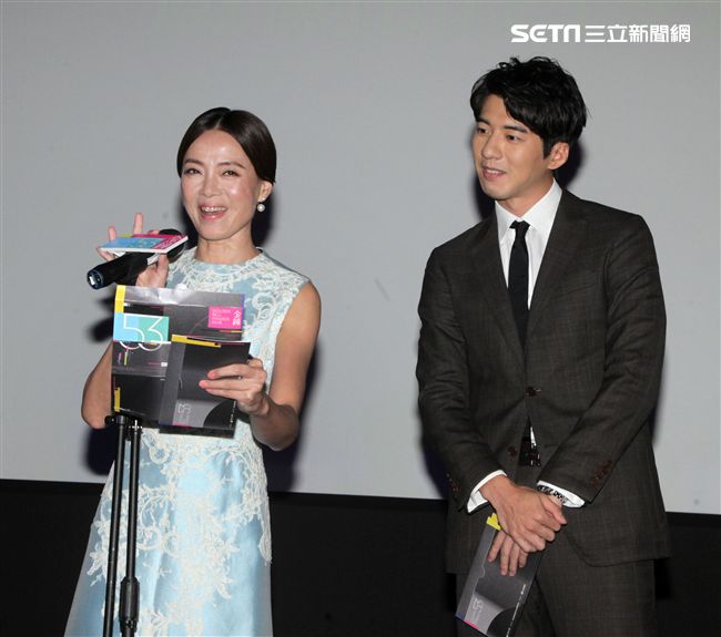柯淑勤、傅孟柏「第53屆電視金鐘獎入圍名單」公布記者會。（記者邱榮吉/攝影）