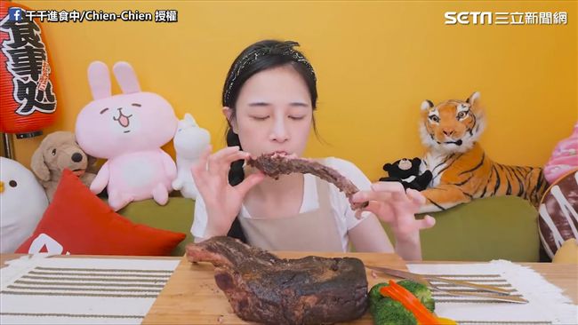 挑戰舒肥烹調法　她獨自完食戰斧牛排