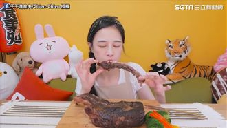 挑戰舒肥烹調法　她獨自完食戰斧牛排