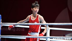 拳擊台灣好手林郁婷挺進四強。（圖／記者王怡翔攝）