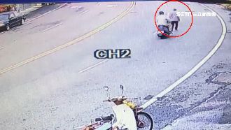 兒疑母路倒傷何來？監視器揭肇逃畫面