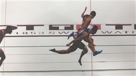 楊俊瀚亞運終點判決（圖／田徑協會提供）