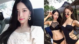 金賢娥（右）被淘汰後IG性感照紛紛出爐。（圖／翻攝自金賢娥IG）