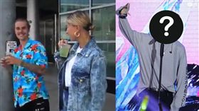 小賈和未婚妻在街頭遇到女粉絲。（圖／翻攝自Twitter LemonadesBieber）