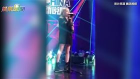 VAVA擔任《新說唱》大魔王的演出片段流出。（圖／翻攝自騰訊視頻）