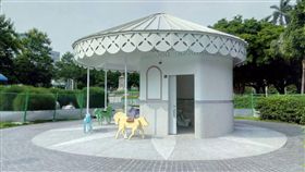 台中公園添亮點　旋轉木馬廁所超吸睛