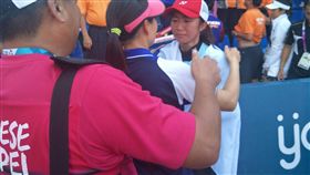 軟網混雙鄭竹玲、余凱文奪金。（圖／中華奧會提供）