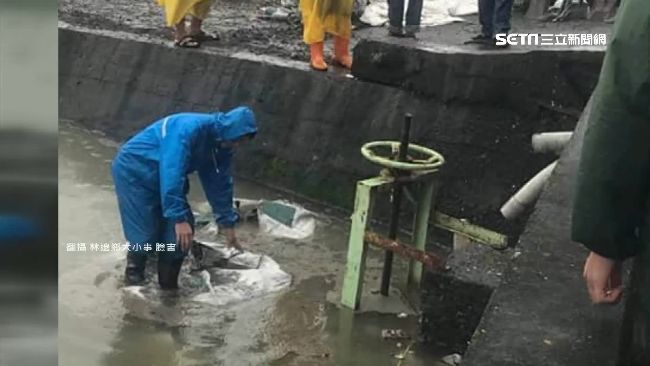 防水閘門遭惡意鋸斷　林邊淹水疑人為
