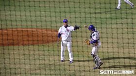 ▲亞運台灣守護神王政浩面對韓國與中國關門。（圖／記者蕭保祥攝影）