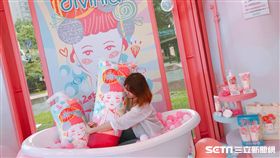 屈臣氏打造最新網美打卡點。（圖／記者馮珮汶攝）