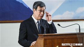 副總統陳建仁出席2017年終總統府媒體茶敘並致詞。 圖／記者林敬旻攝