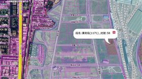 台中好市多二店座落位置。（圖／翻攝自地籍圖資網站）