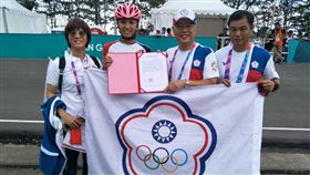 ▲李孟竹在亞運滑輪溜冰女子20公里公路賽摘下金牌。（圖／中華奧會提供）