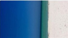 ▲引發視覺錯亂的爭議照片。（圖／翻攝自推特）