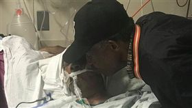 美國,紐約,腦瘤,步行,打地鋪（圖／翻攝自Luther Younger臉書）