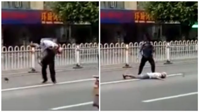 男拿大鎖打人　結果被「舉起」GG了