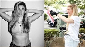 英國電音小天后艾麗高登（金髮者），昨與當地志工一同做環保。（圖／翻攝艾麗高登IG）