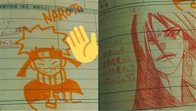 日誌,日本,火影忍者,大蛇丸,鳴人,繪畫,塗鴉　圖／翻攝自推特　https://goo.gl/nLtP9c