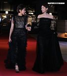 郭雪芙、林意箴走星光大道。（記者邱榮吉/攝影）