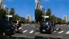  三寶「高雄市左轉」遭KO　網酸：載女友智商秒歸零　圖／翻攝自爆料公社