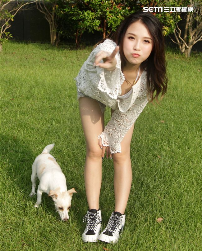 香港百變女郎張若錡Angus希望來台灣發展。（記者邱榮吉/攝影）