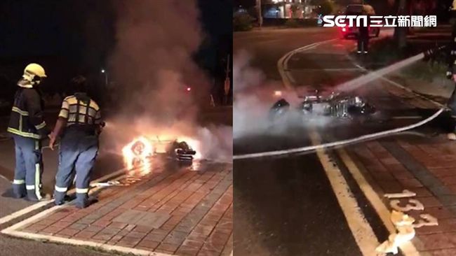彈菸灰釀火燒車　機車燒15分變廢鐵