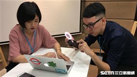 小牛柯昱安幫學姊黃瀞瑩、林昆鋒直播 盧冠妃攝